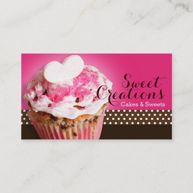Bakery/Cakes/Sweets Creations Business Card (Front)