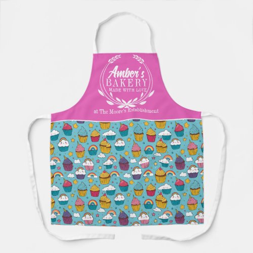 Bakery  Chef Apron with wreath