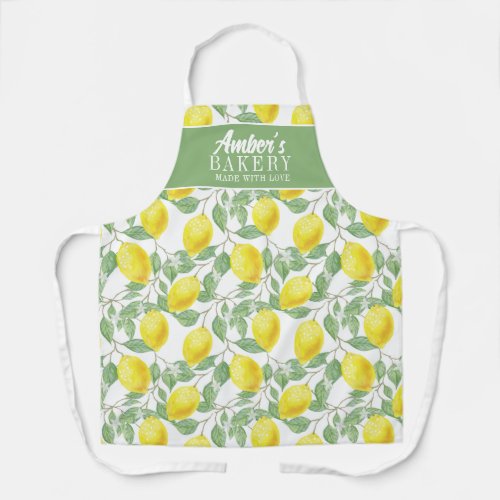 Bakery Chef Apron with wreath
