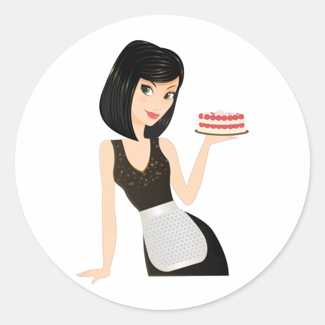 Bakery Chef Classic Round Sticker (Front)