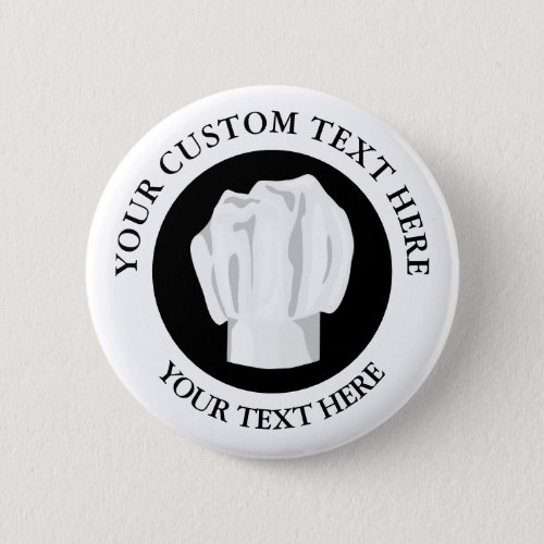 Bakery Chef Hat Custom Text Logo Icon Button