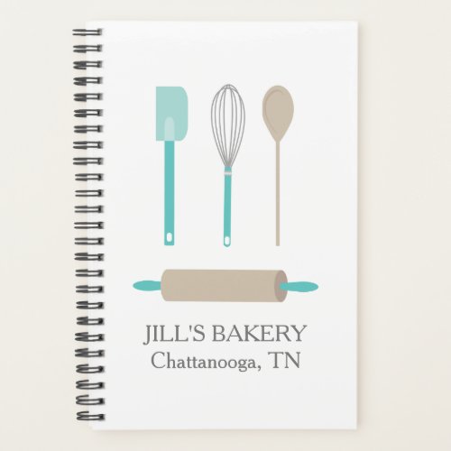 Bakery Chef Teal Kitchen Tool Food Business Bakery Planner