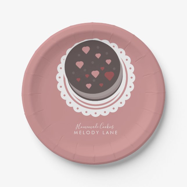 Bakery Cookies Homemade Goods Biscuits Paper Plates (Front)