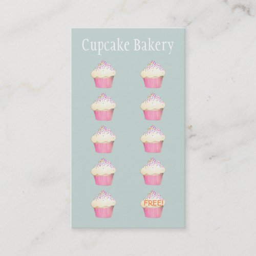 Bakery Cupcake Baker Customer Loyalty Punch