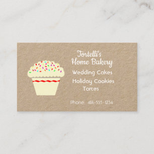 Bakery Cupcake Business Card