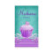 Bakery Cupcake Business Card purple swirls blue