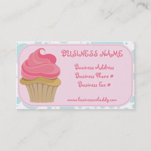 Bakery Cupcake Business Cards