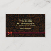 bakery cupcake business cards (Back)