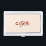 Bakery  Cupcake Hand Lettering  Business       Business Card Case<br><div class="desc">Branding Business Card Case for Bakery Business with Cupcake Lettering Logo</div>