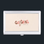 Bakery  Cupcake Hand Lettering  Business       Business Card Case<br><div class="desc">Branding Business Card Case for Bakery Business with Cupcake Lettering Logo</div>