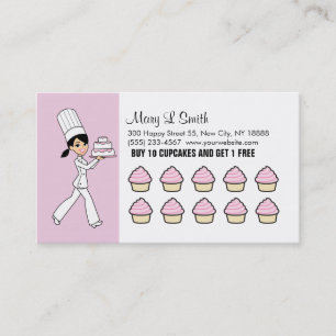 Bakery / Cupcake Rewards Card - Customizable