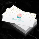 Bakery Cupcake Sweet Treats Gold Confetti