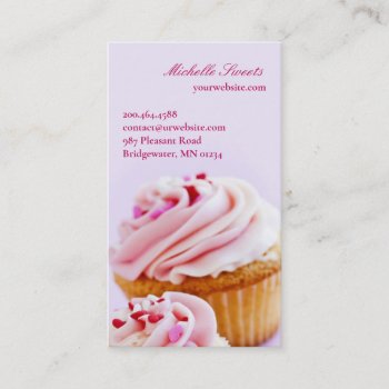 Bakery Cupcakes Business Card by all_items at Zazzle