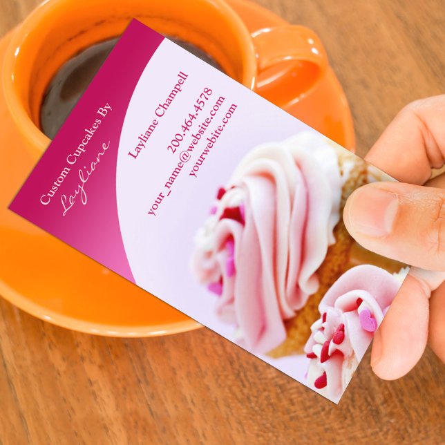 Bakery Cupcakes Business Card Template (Creator Uploaded)