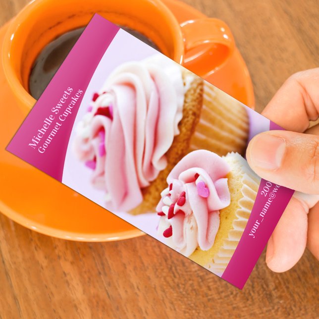 Bakery Cupcakes Business Card Template (Creator Uploaded)