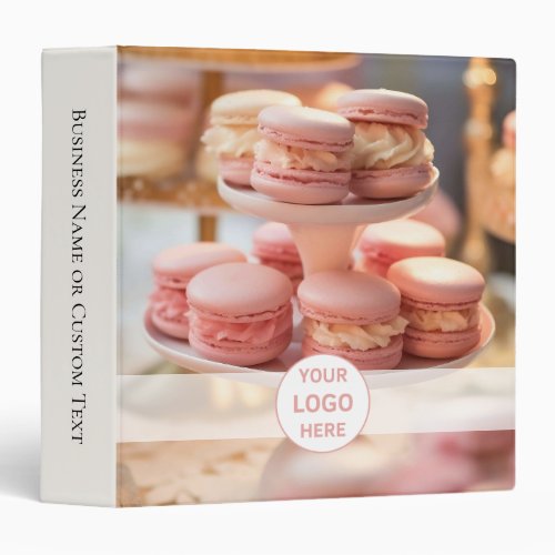 Bakery Custom Logo QR Code 3 Ring Binder