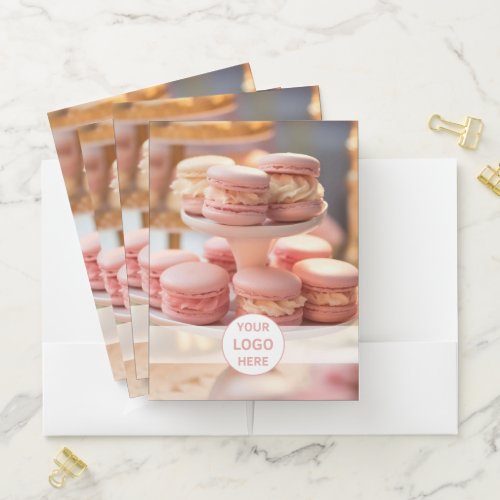Bakery Custom Logo QR Code Pocket Folder