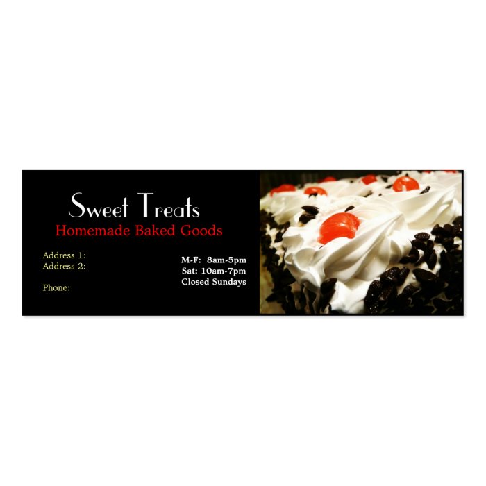 Bakery Dessert Company Business Card