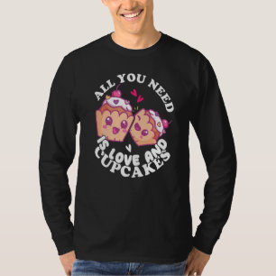 Bakery Donut Love and Cupcakes Baking Cake Baker T-Shirt