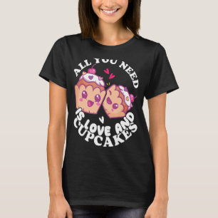 Bakery Donut Love and Cupcakes Baking Cake Baker T-Shirt