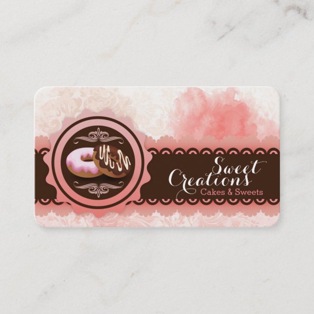 Bakery Donuts Sweet Business Business Card (Front)