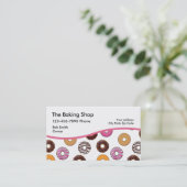 Bakery Doughnut Business Cards (Standing Front)
