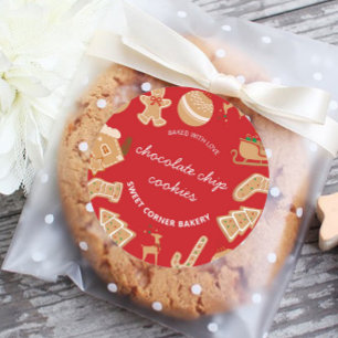Bakery Gingerbread Holiday Baking Cookie Sticker