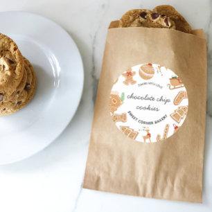 Bakery Gingerbread Holiday Baking Cookie Sticker