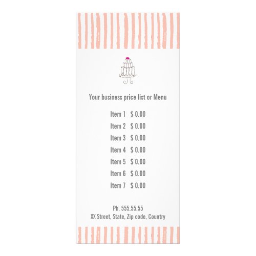 Bakery Goods Rack Card