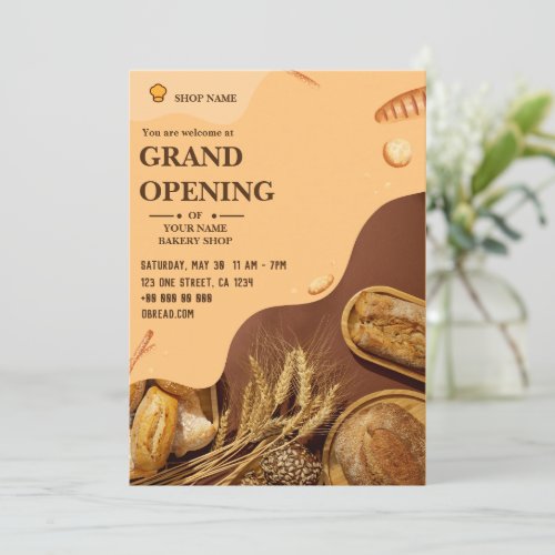 bakery grand opening invitation 813k