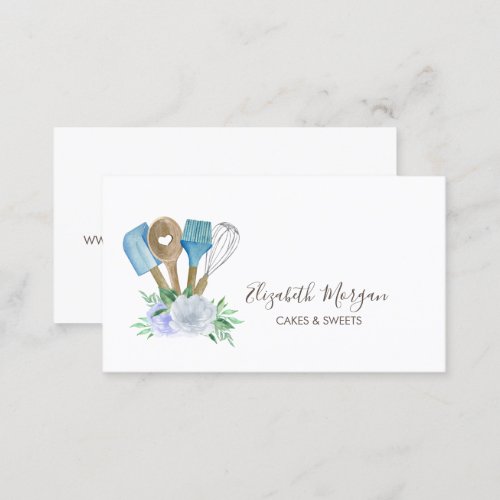 Bakery Hand Tools Flower Bakery Simple Business Card