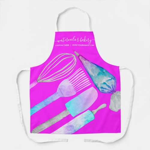 Bakery Homemade chef Hologram kitchen pink Apron