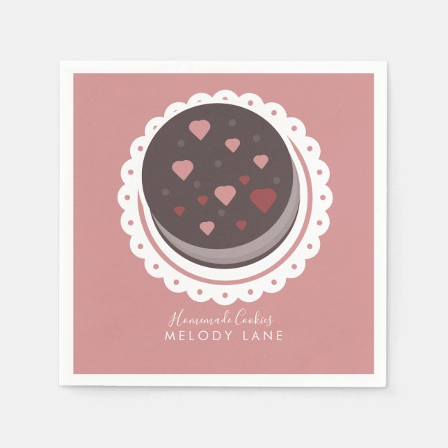 Bakery Homemade Cookies Biscuits Dolly  Napkins (Front)