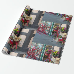 Bakery in Bicycle Basket At Solvang in Color Wrapping Paper