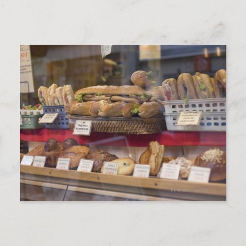 Bakery in Paris Postcard