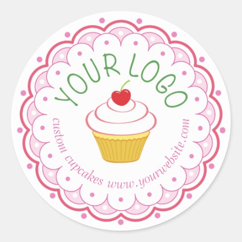 Bakery Large Round Sticker Labels Custom Printed