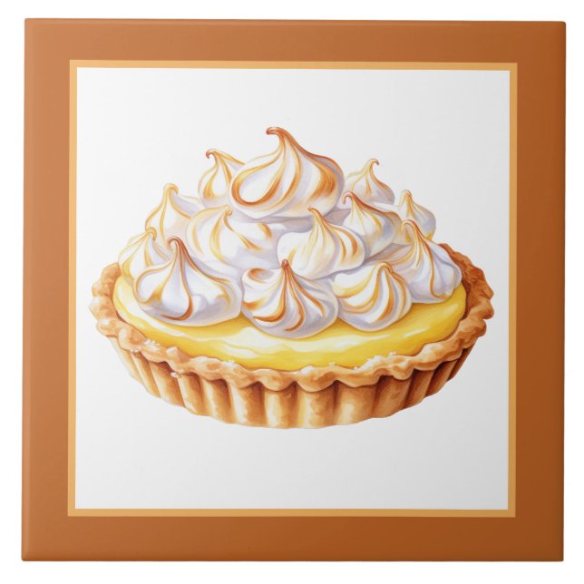 bakery lemon pie home business crafting  ceramic tile (Front)