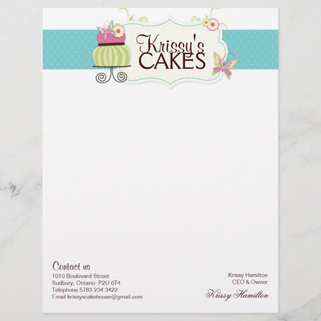 Bakery Letterhead (Front)