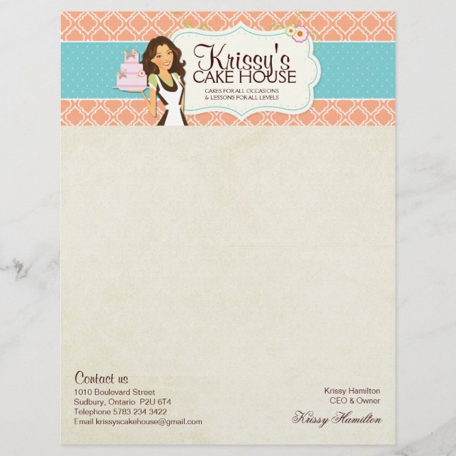 Bakery Letterhead (Front)