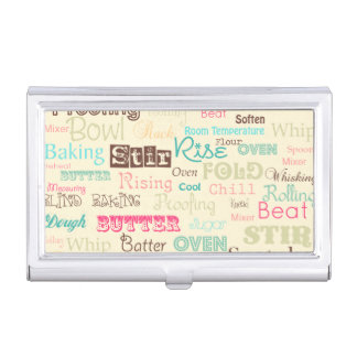 Bakery Lingo {business card holder} Case For Business Cards