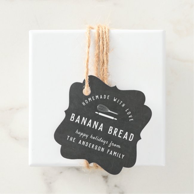 Bakery Logo Holiday Baking Gift Chalkboard Favor Tags