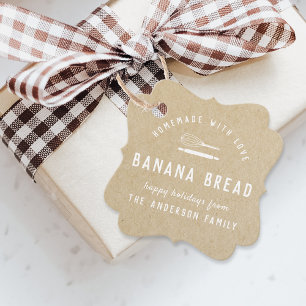 Bakery Logo Holiday Baking Gift Kraft Favor Tags