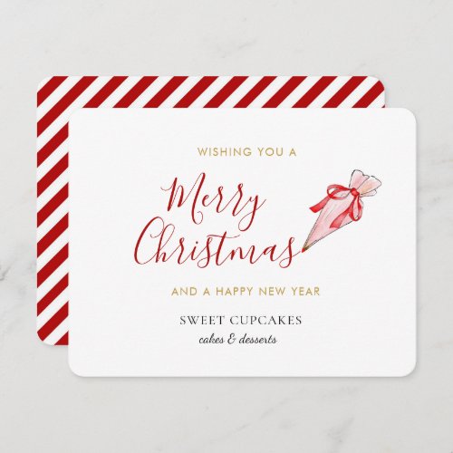 Bakery Merry Christmas Business  Holiday Card