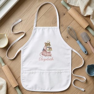 Bakery Mouse Cute Personalized Kids' Apron