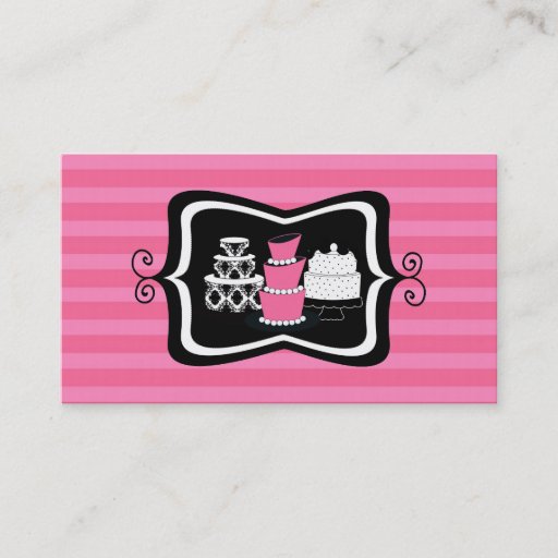 Customizable Bakery or Cake Shop Business Cards