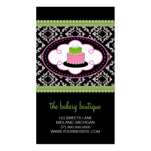 Bakery or Cake Shop Business Cards | Zazzle