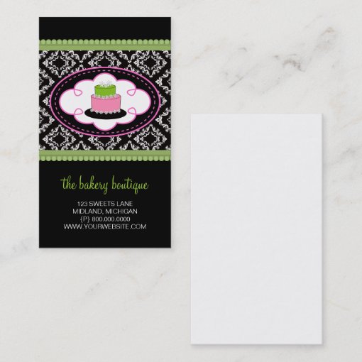 Bakery or Cake Shop Business Cards | Zazzle