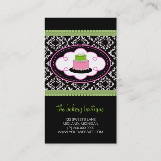 Bakery or Cake Shop Business Cards (Front)