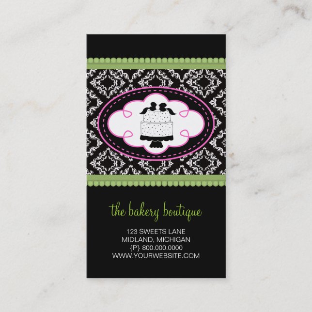 Bakery or Cake Shop Business Cards (Front)