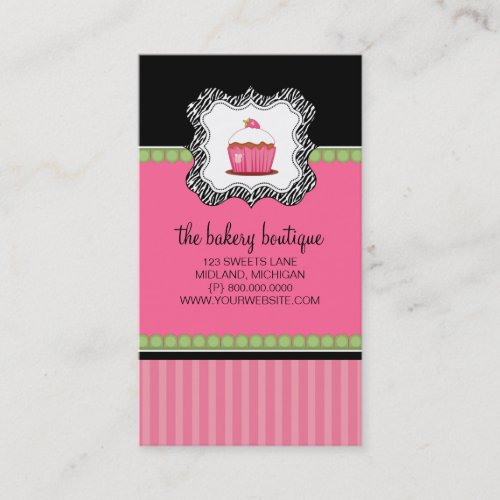 Bakery or Cupcake Shop Business Cards
